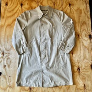 Rare Vintage London Fog Claeth Cloth Trench Coat - Size 42 Reg